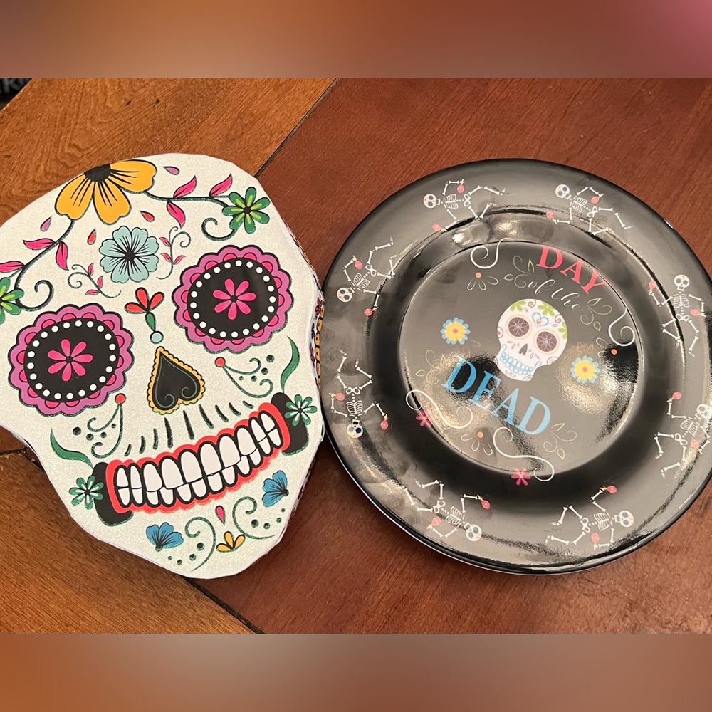 Day of the Dead Party Plates & Gift Box